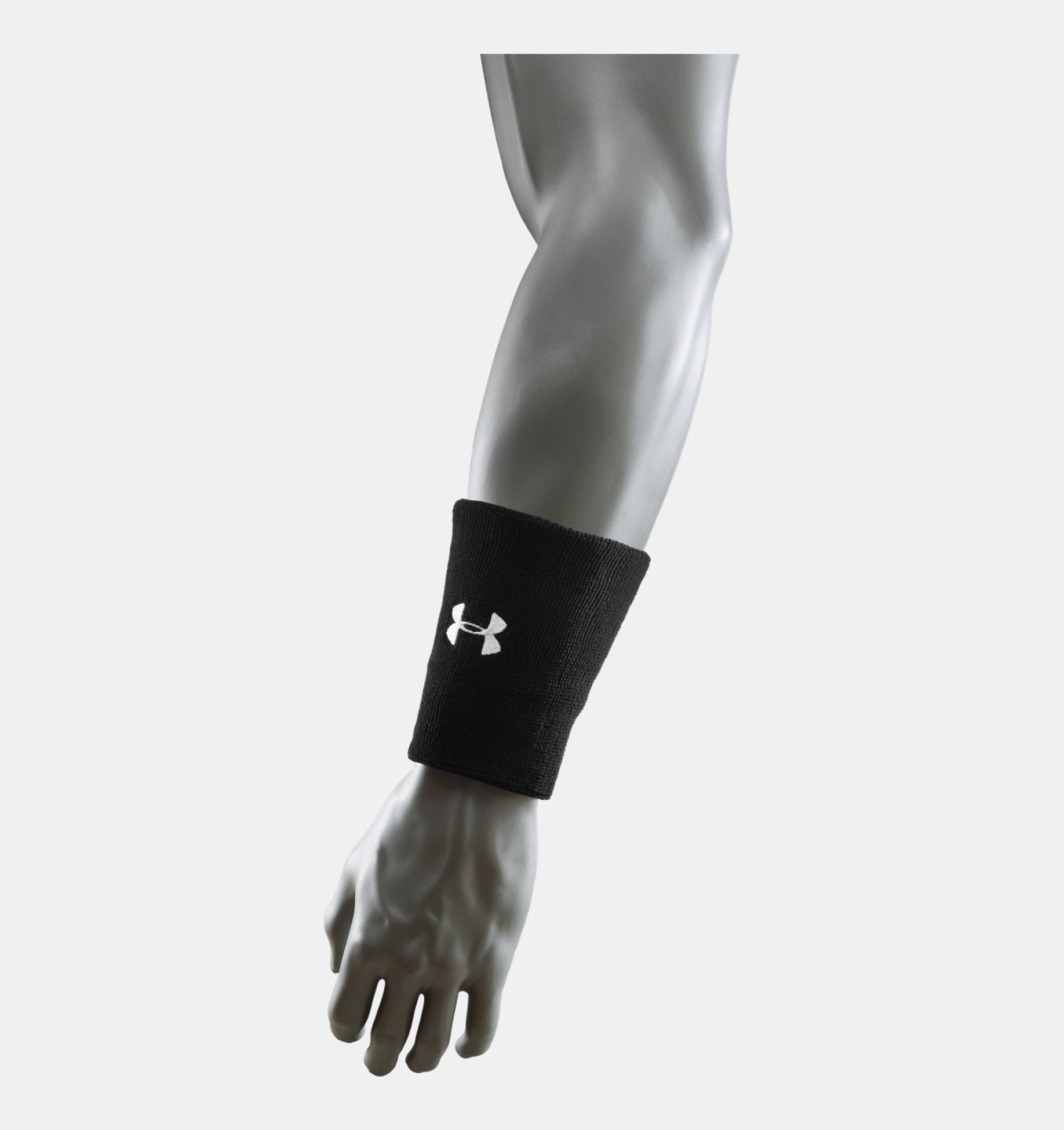 Under Armour 6" UA Performance Wristband 2-Pack Midnight Navy/White One Size 